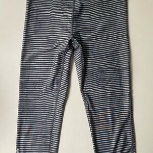 Under Armour Black‎ and Gray Capri Heat Gear Compression Leggings sz small